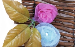 Decorațiuni perete/masă Europalms Rose narrow carpet, with LEDs, 120cm