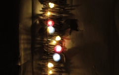 Decorațiuni perete/masă Europalms Rose narrow carpet, with LEDs, 120cm
