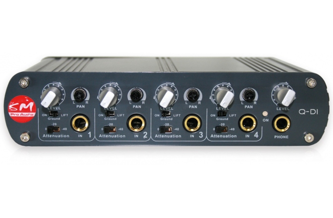 DI Box / Mixer de linie SM Pro Audio Q-DI