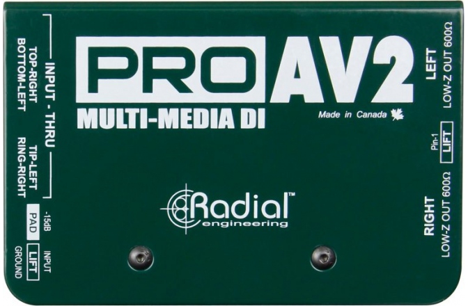 DI box stereo Radial Engineering Pro AV2
