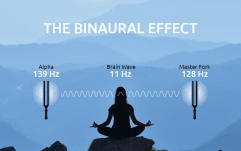 Diapazon meditaţie Meinl Binaural Therapy Tuning Fork, Alpha 139 Hz