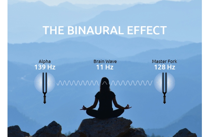 Diapazon meditaţie Meinl Binaural Therapy Tuning Fork, Alpha 139 Hz