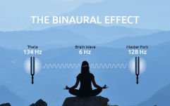 Diapazon meditaţie Meinl Binaural Therapy Tuning Fork, Theta 134 Hz