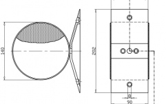 Difuzor bidirectional IC Audio DA 10-130/T-EN54
