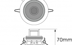 Difuzor de plafon Omnitronic CS-2.5W Ceiling Speaker white