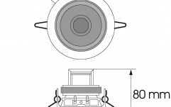 Difuzor de plafon Omnitronic CS-4C Silver