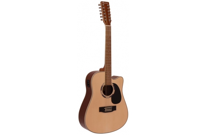 Dimavery DR-612 Western guitar 12-string, Nature