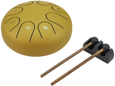 TD-8  Steel Tongue Drum, gold