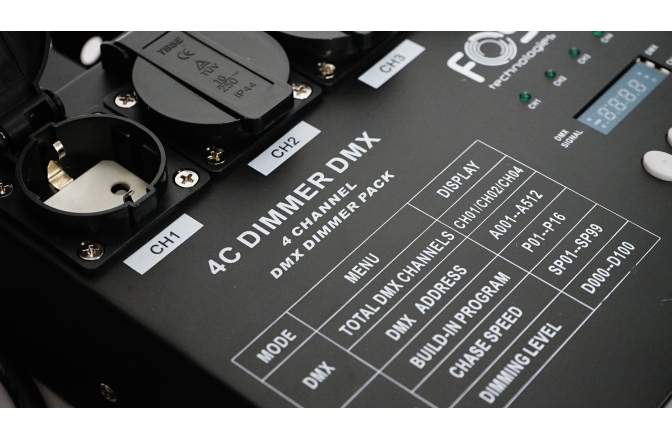 Dimmer FOS 4ch Dimmer DMX