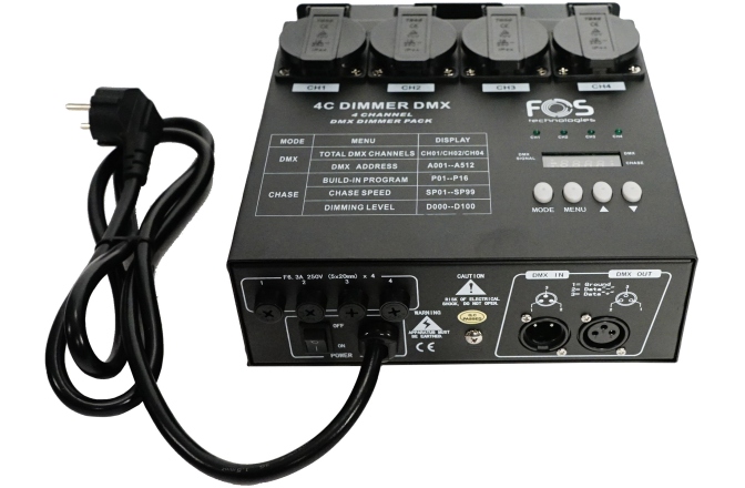 Dimmer FOS 4ch Dimmer DMX