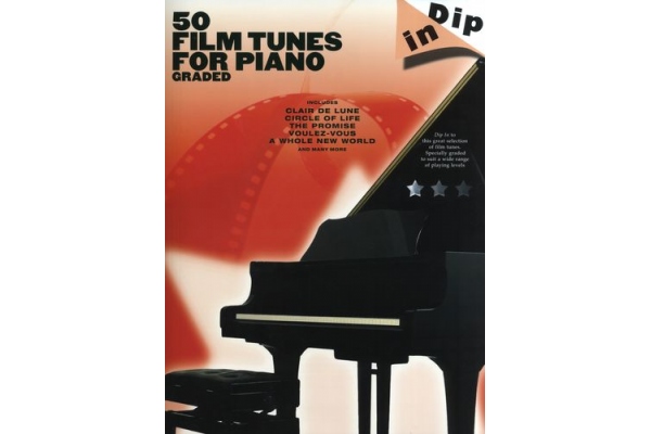 DIP IN 50 FILM TUNES FOR PIANO GRADED PF BOOK