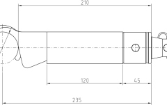 Distanțier Alutruss Spacerclamp 210mm