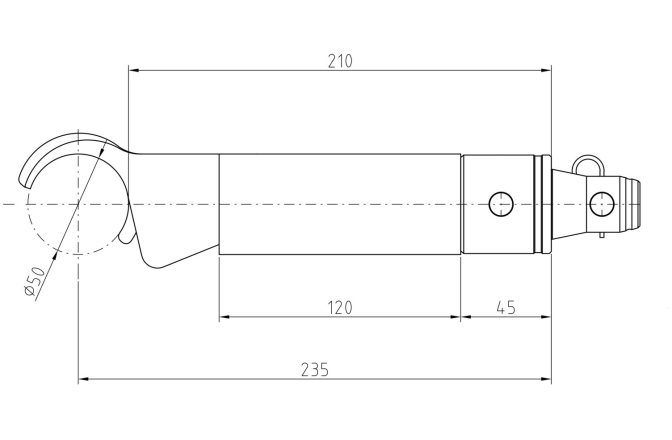 Distanțier Alutruss Spacerclamp 210mm