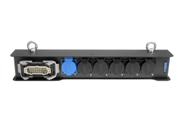 6-channel power distribution BOXHAN 16E M - 6x Schuko F