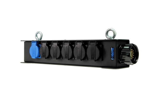 Distribuitor de curent Klotz 6-channel power distribution BOXRMP 419 M - 6x Schuko F - Socapex compatible