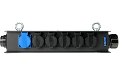 Distribuitor de curent Klotz 6-channel power distribution BOXRMP 419 M/F - 6x Schuko F - Socapex compatible