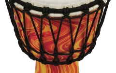 Djembe  Latin Percussion Djembe Orange Marble