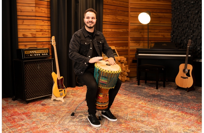 Djembe Meinl AE Tongo Carved Djembe - 12''