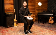 Djembe  Meinl HRTAS Djembe Large - 12" Brown
