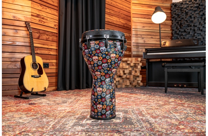 Djembe  Meinl Jumbo Djembe - 14" Day Of The Dead, Designer Head