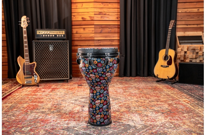 Djembe  Meinl Jumbo Djembe - 14" Day Of The Dead, Designer Head
