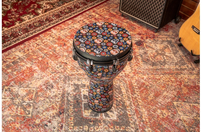 Djembe  Meinl Jumbo Djembe - 14" Day Of The Dead, Designer Head