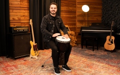 Djembe Meinl Professional African Style Djembe - 12" Village Carving