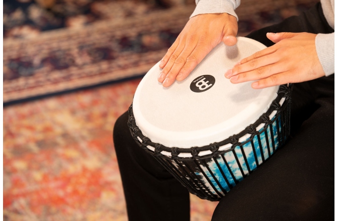 Djembe Meinl RTT Djembe 10" - Synthetic Head - Galactic Blue Tie Dye