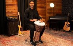 Djembe Meinl TSA Djembe - Kenyan Quilt, Extra-Large - Synthetic Head