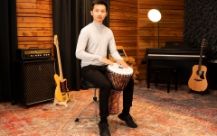 Djembe  Meinl TSA Djembe - Kenyan Quilt, Large - Goat Head