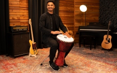 Djembe  Meinl TSA Djembe - Pharaoh's Script, Extra-Large - Synthetic Head