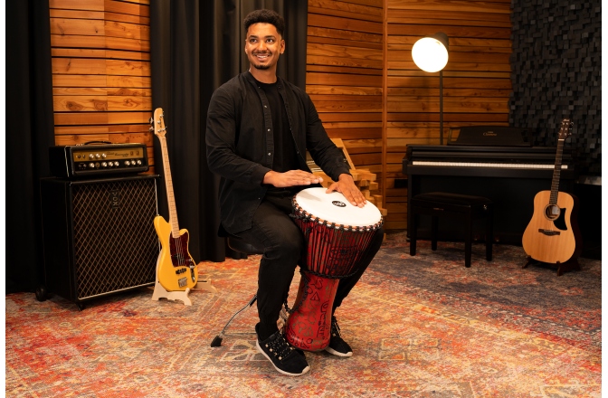 Djembe  Meinl TSA Djembe - Pharaoh's Script, Extra-Large - Synthetic Head