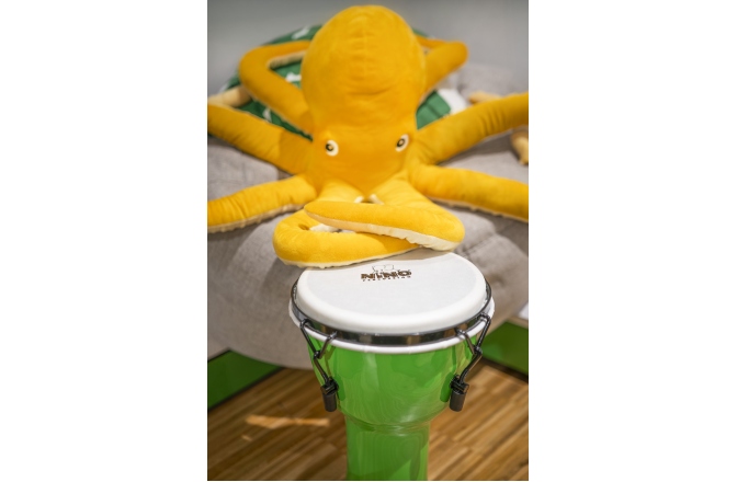 Djembe pentru copii Nino Percussion Synthetic Djembe 8'' - Green