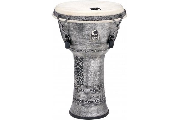Djembe Freestyle Mechanically Tuned Antique Silver  16,5"