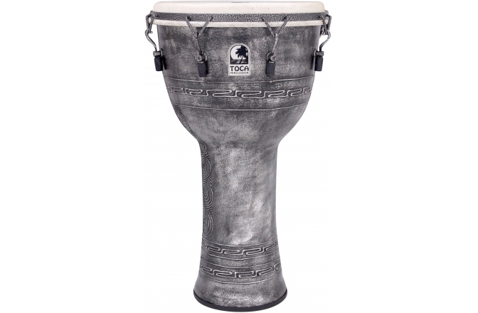 Djembe  Toca Djembe Freestyle Mechanically Tuned Antique Silver  26"