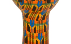 Djembe Toca  Freestyle Mechanically Tuned Kente Cloth 20" (51 cm)
