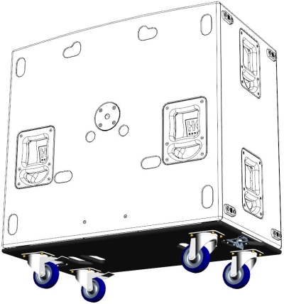 HK Audio Dolly board SUB 4000 WB-4