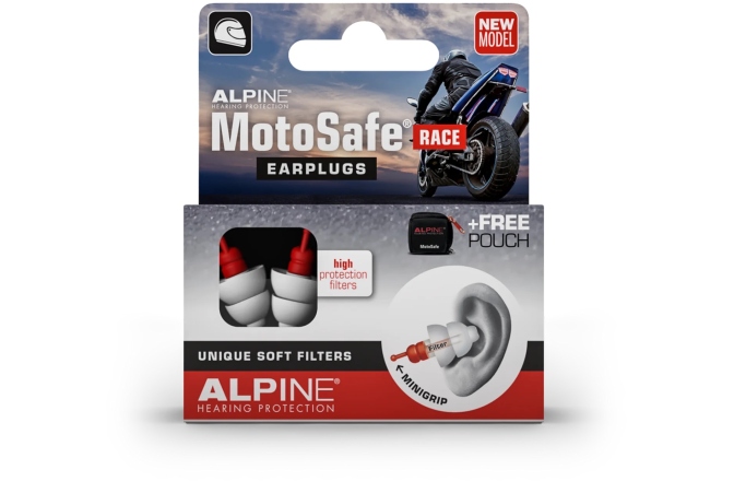 Dopuri de urechi Alpine MotoSafe Race Ear Plugs