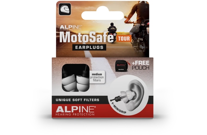 Dopuri de urechi Alpine MotoSafe Tour Ear Plugs