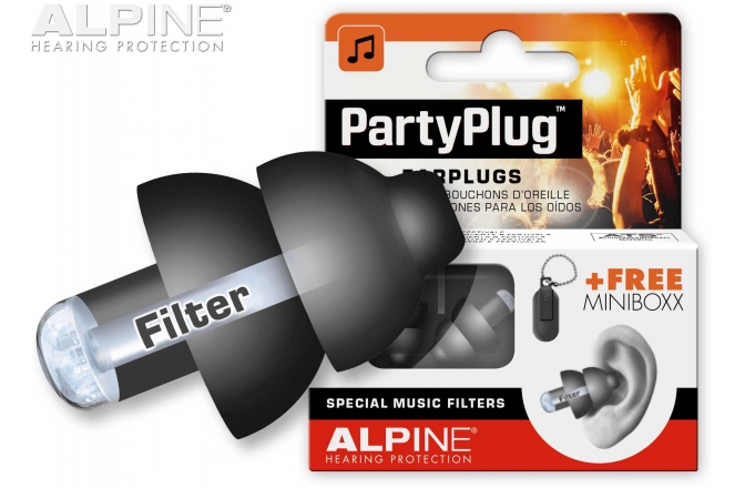 Dopuri de urechi Alpine PartyPlug Black