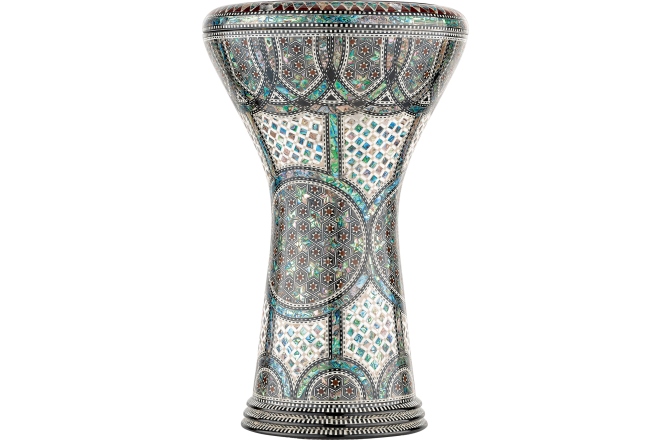 Doumbek Meinl AE Egypt Doumbek, White Pearl, Mosaic Palace - 8 3/4"