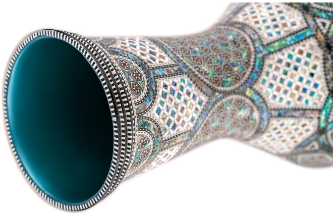 Doumbek Meinl AE Egypt Doumbek, White Pearl, Mosaic Palace - 8 3/4"