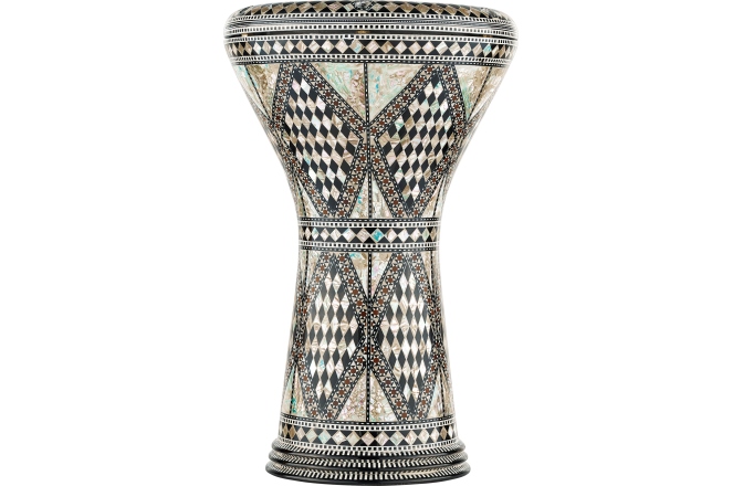 Doumbek Meinl AE Egypt Doumbek, White Pearl, Mosaic Royale - 8 3/4"