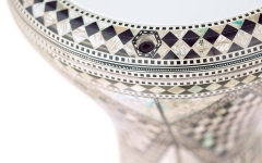 Doumbek Meinl AE Egypt Doumbek, White Pearl, Mosaic Royale - 8 3/4"