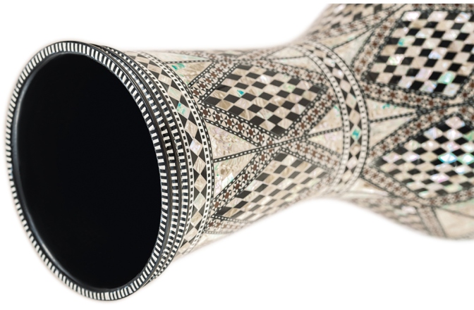 Doumbek Meinl AE Egypt Doumbek, White Pearl, Mosaic Royale - 8 3/4"