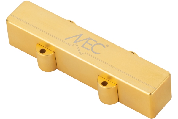 Active J-Style Bass Pickup (Long), Metal Cover, 4-String Bridge / 5-String Neck & Bridge - Brushed Gold  Active J-Style Bass Pickup (Long), Metal Cover, 4-String Bridge / 5-String Neck & Bridge - Brushed Gold