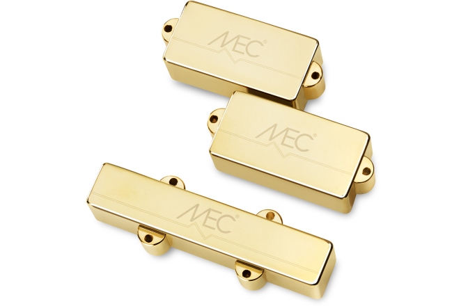 Doză chitară bas MEC Pickups  Active P/J-Style Bass Pickup Set, Metal Cover, 4-String - Gold