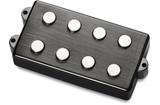 Doză chitară bas MEC Pickups  Passive MM-Style Bass Pickup, Metal Cover, 4-String - Brushed Black Chrome