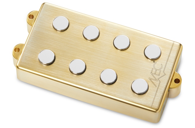 Doză chitară bas MEC Pickups  Passive MM-Style Bass Pickup, Metal Cover, 4-String - Brushed Gold