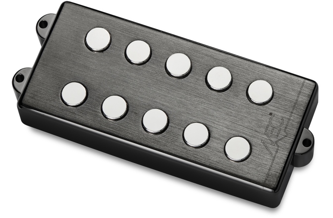 Doză chitară bas MEC Pickups  Passive MM-Style Bass Pickup, Metal Cover, 5-String, Bridge - Brushed Black Chrome